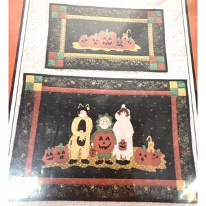 The Pumpkin Patch Kids & Boo The Kitty Fiber Mosaic Quilt Pattern Kit